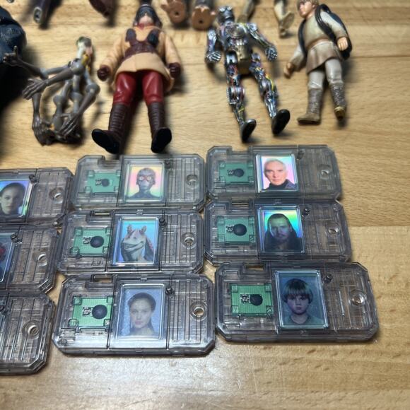 Lot of 15 Star Wars Episode 1 Phantom Figures Darth Sidious Maul Obi 3.75” 1998 - Picture 10 of 11